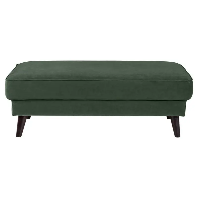 Hocker in Textil Dunkelgr&uuml;n