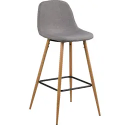 Barhocker in Hellgrau