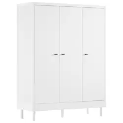 Dreht&uuml;renschrank in Wei&szlig;