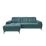XXXLutz Lauterach - Ihr M&ouml;belhaus bei Bregenz Ecksofa in Cord Petrol 180/258 cm