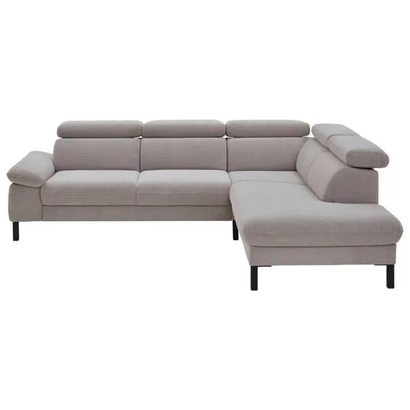 Ecksofa 830 in Cord Grau 272/217 cm