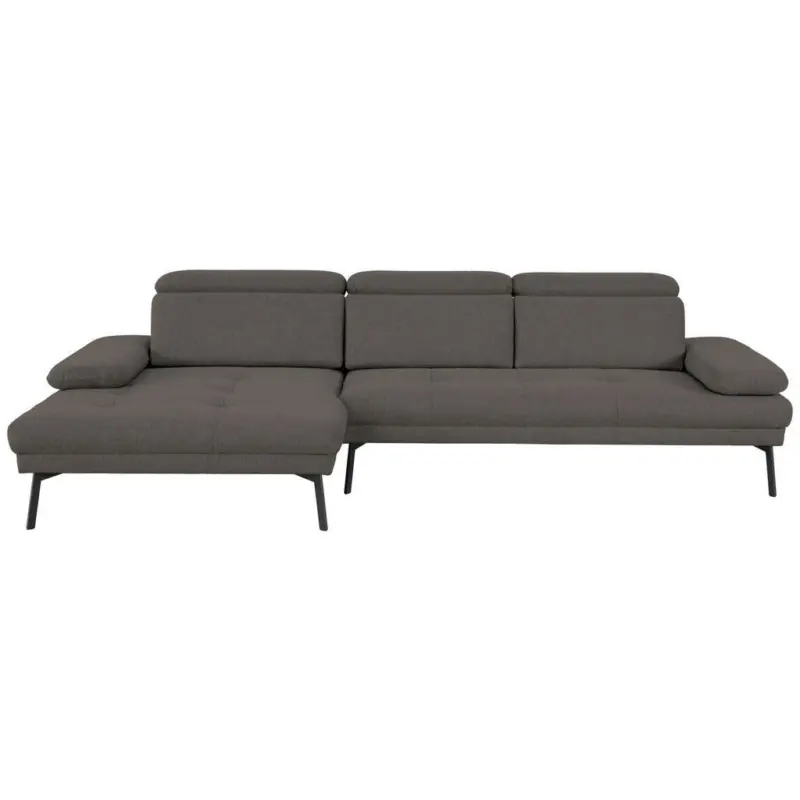 Ecksofa More_LZ in Webstoff Anthrazit 188/296 cm