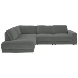 Ecksofa Niels Andersson in Chenille, Jacquard Grau 242/316 cm