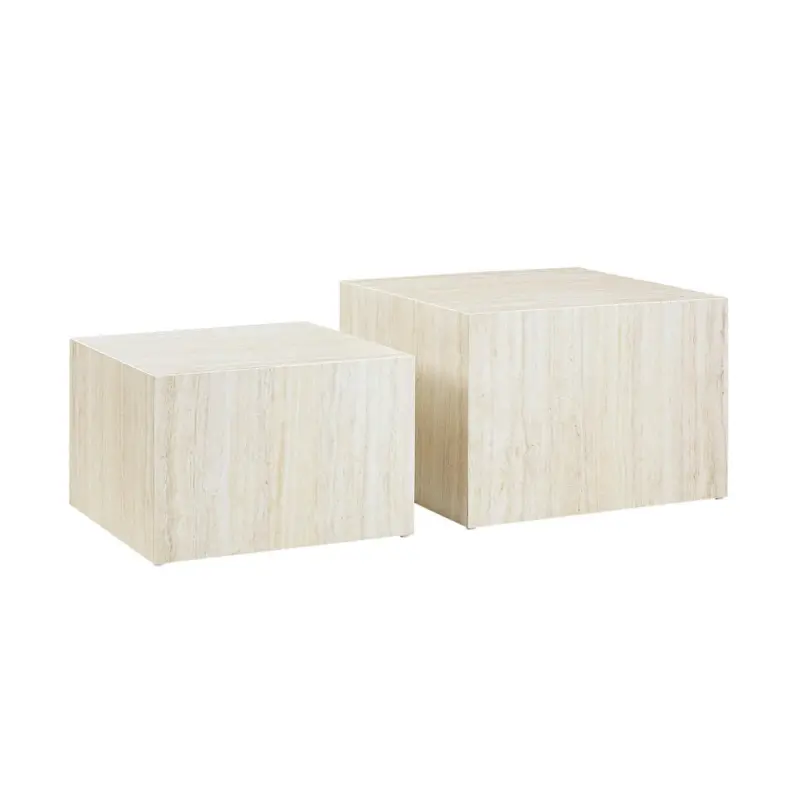 Couchtischset in Holzwerkstoff 58-50/58-50/40-33 cm