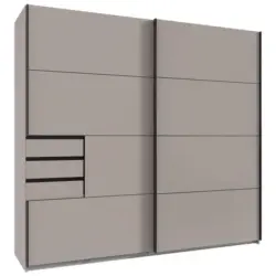 Schwebet&uuml;renschrank in Beige, Greige