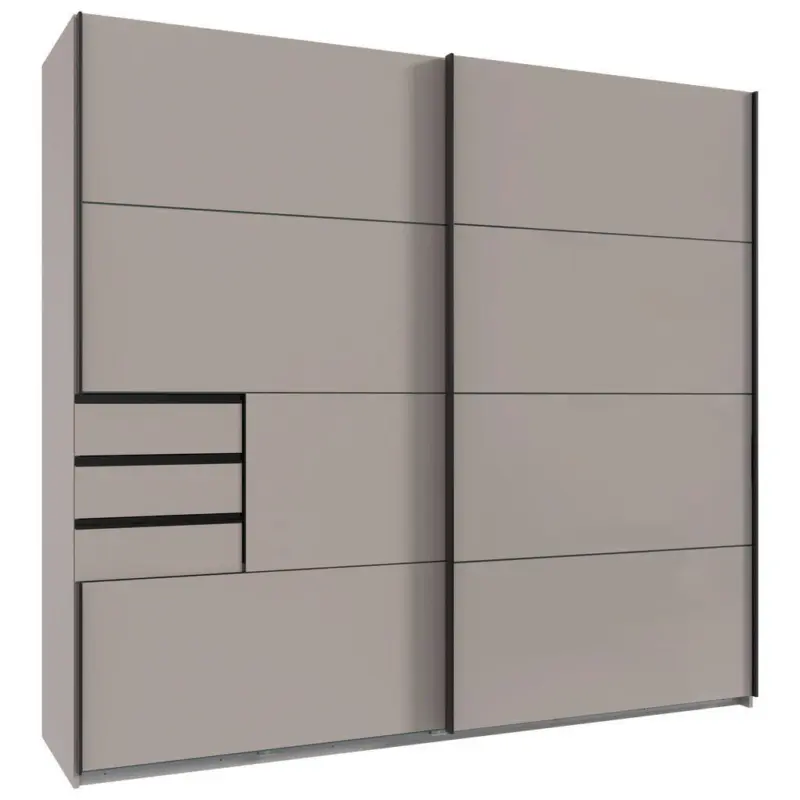 Schwebet&uuml;renschrank in Beige, Greige