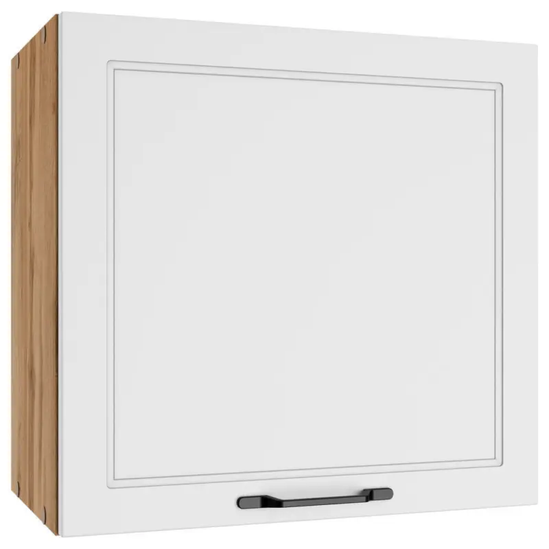 K&uuml;chenoberschrank 60/57/34 cm in Wei&szlig;, Eiche Wotan
