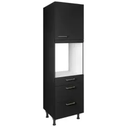 Ger&auml;teumbauschrank 60/216,6/58 cm in Schwarz