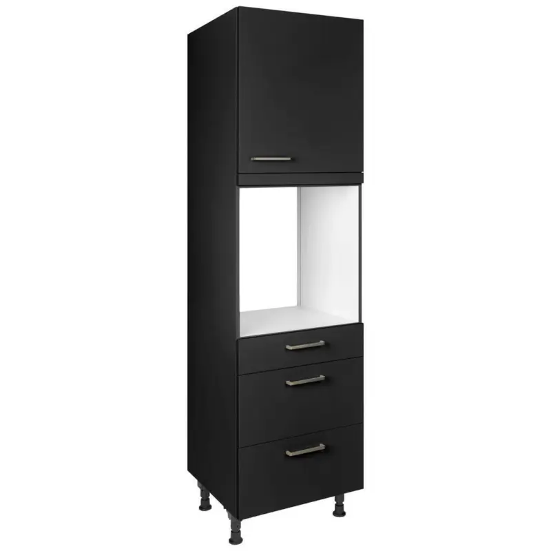 Ger&auml;teumbauschrank 60/216,6/58 cm in Schwarz