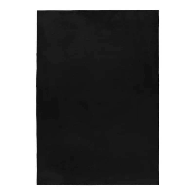 Hochflorteppich 240/340 cm Pouffy Schwarz