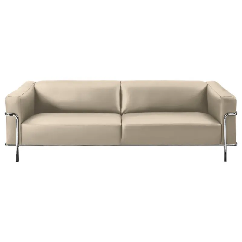 3-Sitzer-Sofa Mandia in Echtleder Creme