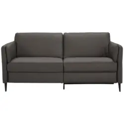 3-Sitzer-Sofa Latina in Echtleder Mokka