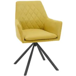 Armlehnstuhl Sitzfl&auml;che 360&deg; drehbar Webstoff