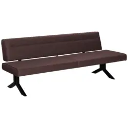 Sitzbank 220/87/70-86 cm in Dunkelbraun