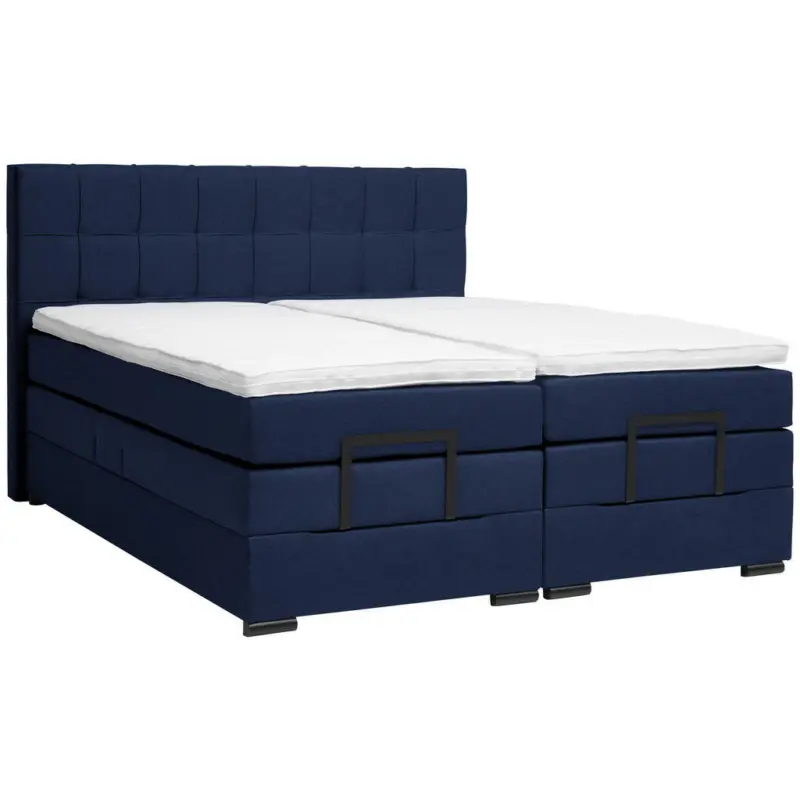 Boxspringbett 180/200 cm in Dunkelblau