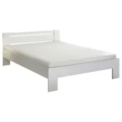 Bett 140/200 cm in Wei&szlig;