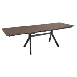 Esstisch in Metall, Holzwerkstoff 160-260/95/76 cm