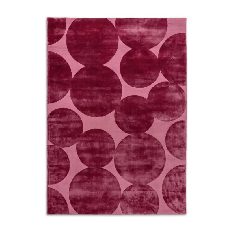 Webteppich 170/240 cm Circle Rot