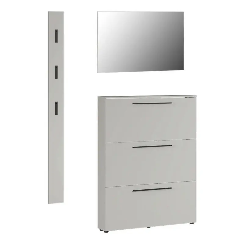 Garderobe 3-teilig in 130/200/19 cm
