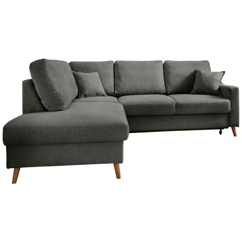 Ecksofa in Struktur Anthrazit 200/230 cm