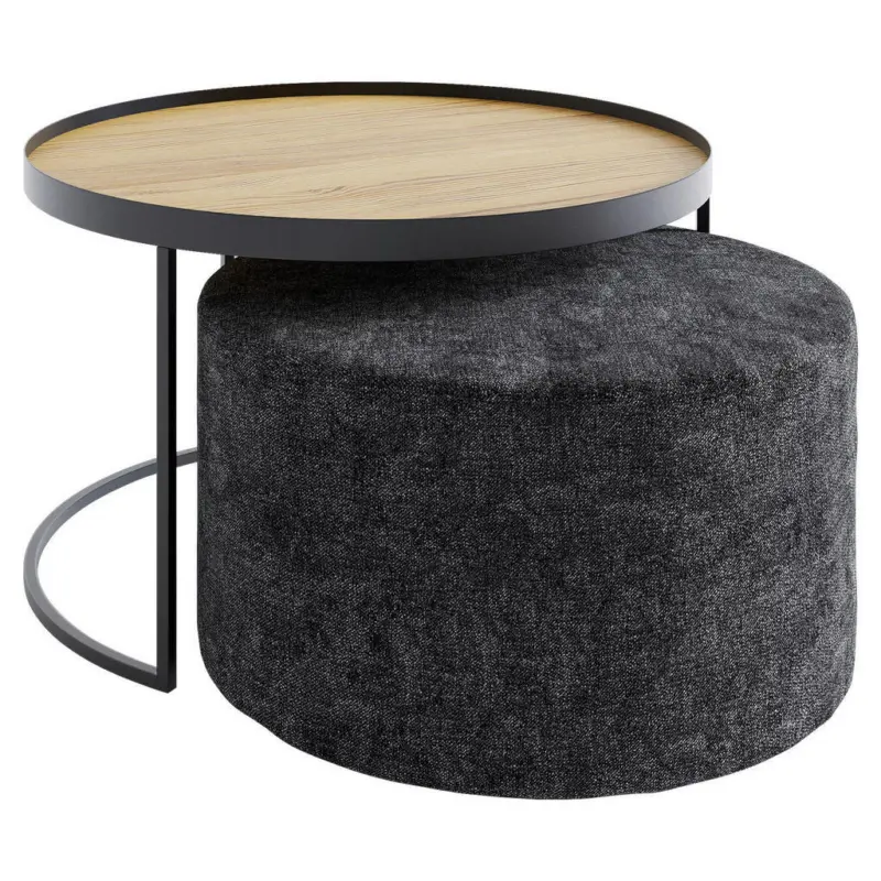 Couchtischset in Holz 50/50/39 cm