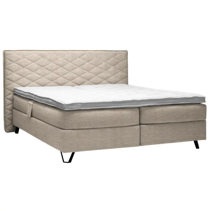 Boxspringbett 200/200 cm in Beige