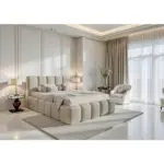 XXXLutz Lauterach - Ihr M&ouml;belhaus bei Bregenz Polsterbett Lattenrost, Bettkasten Sandfarben 160/200 cm