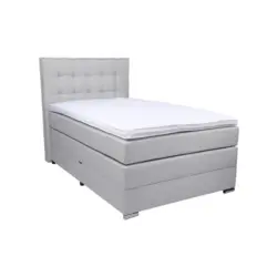 Boxspringbett 120/200 cm in Hellgrau