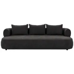 Bigsofa Ferro in Chenille Schwarz