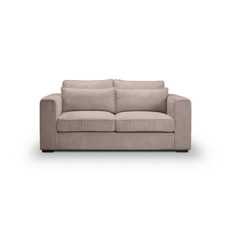 2,5-Sitzer Almera in Cord Beigebraun Modern