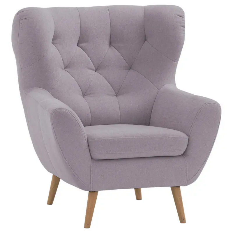 Ohrensessel in Flachgewebe Altrosa