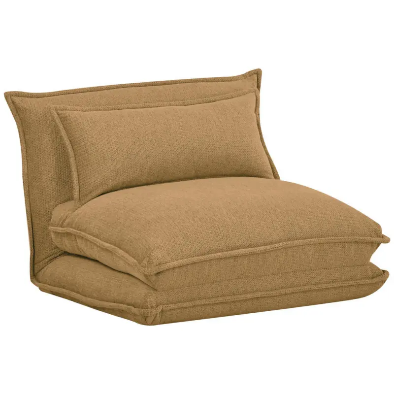 Schlafsessel in Webstoff Senfgelb