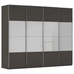 Schwebet&uuml;renschrank in Graphitfarben, Seidengrau