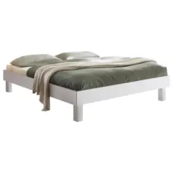 Bett 90/200 cm in Wei&szlig;