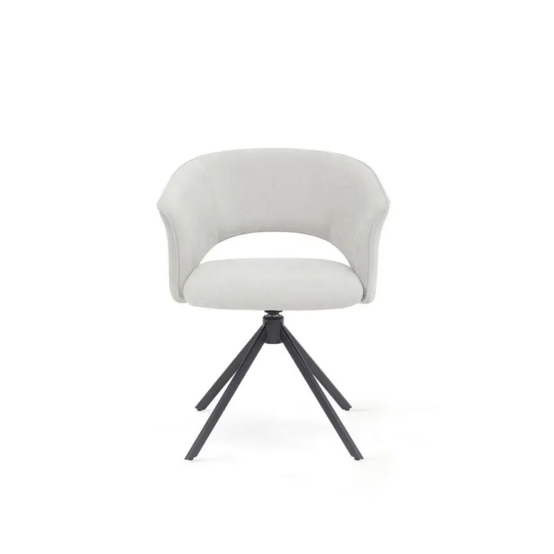 Armlehnstuhl Typenauswahl, Sitzfl&auml;che 360&deg; drehbar, abwischbar, automatische R&uuml;ckholfunktion, gepolsterte Armlehnen Chenille