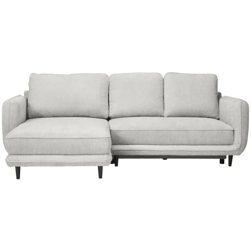 Ecksofa in Struktur Naturfarben