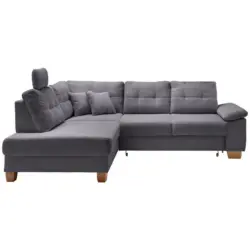 Ecksofa in Cord Grau