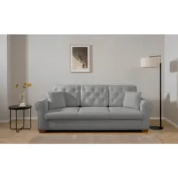 Schlafsofa Arles in Boucl&eacute; Grau