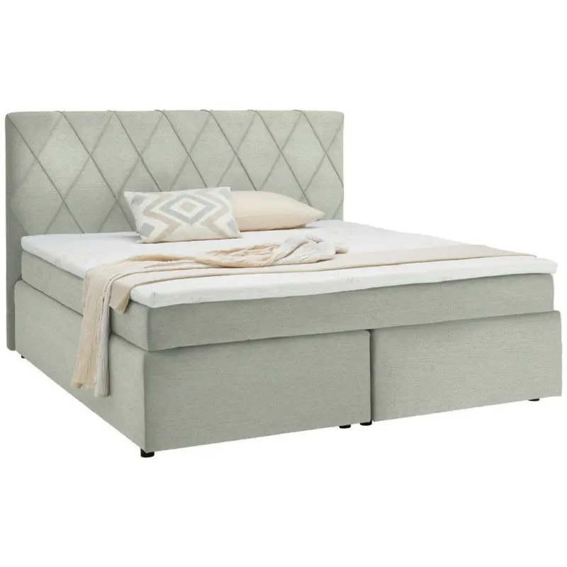 Boxspringbett 180/200 cm in Wei&szlig;