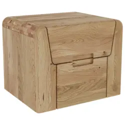 Nachtk&auml;stchen in vollmassiv Wildeiche Naturfarben, Wildeiche