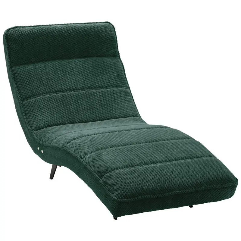 Relaxliege in Webstoff Waldgr&uuml;n