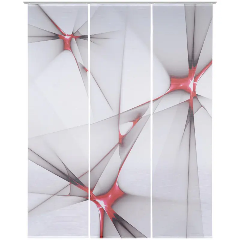 Fl&auml;chenvorhang in Rot