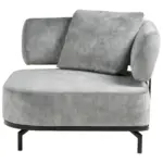 XXXLutz Lauterach - Ihr M&ouml;belhaus bei Bregenz Sessel in Samt Hellgrau