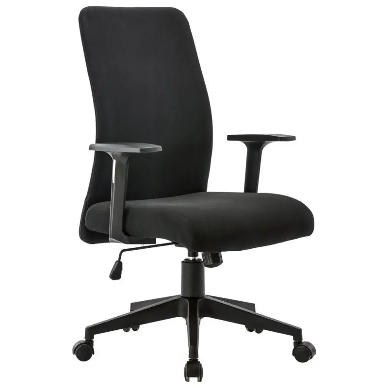 Drehstuhl in Webstoff Schwarz