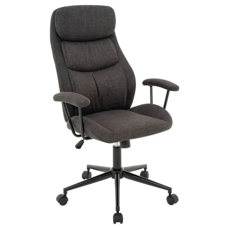 Chefsessel in Webstoff Grau