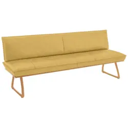Sitzbank 214/88/66 cm in Gelb, Wildeiche