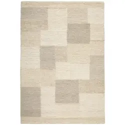 Handwebteppich 130/190 cm Nordic Wei&szlig;