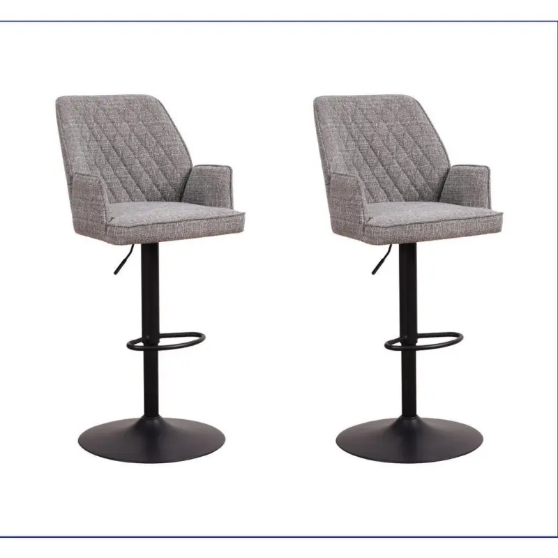 Barhocker-Set in Hellgrau