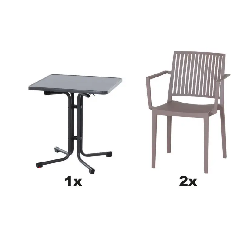 Gartengarnitur 3-teilig