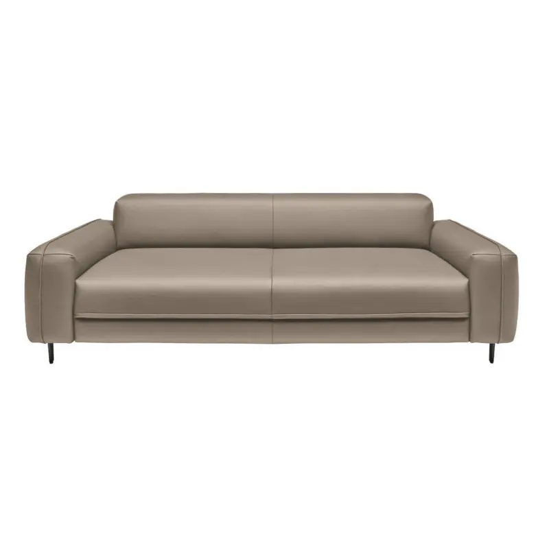 3-Sitzer-Sofa in Echtleder Greige
